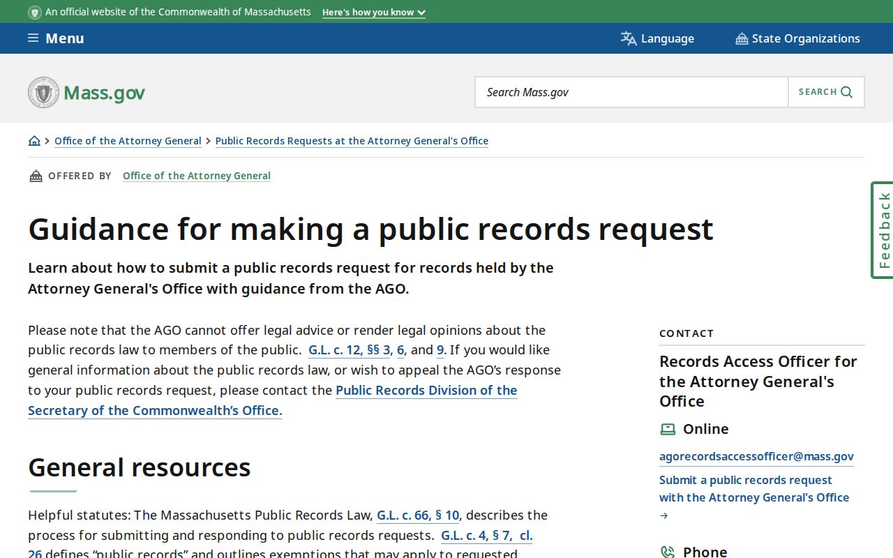 Woburn residents directory Massachusetts public-records request guidance
