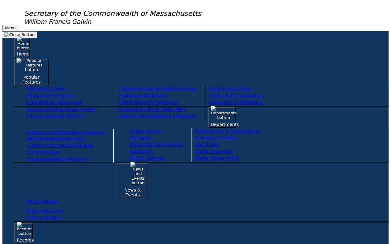 Woburn resident lookup through the Massachusetts voter-status self-check form